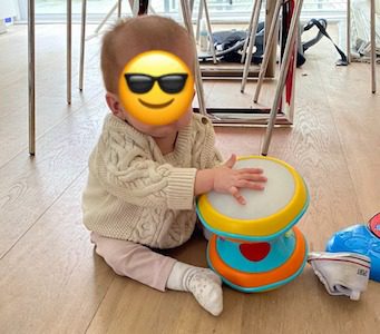 Sit and play baby musical drum