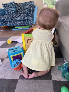 exercises to help baby crawl using activity cube