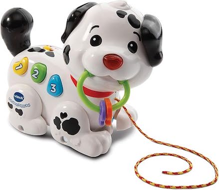 vtech pull along puppy for exercises to help baby crawl